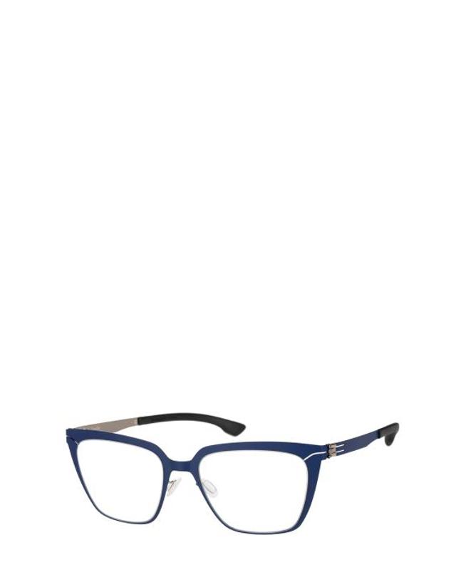 아이씨베를린 [해외직구] 26FW 아이씨베를린 안경 EVELYN BLUE SHINY GRAPHITE 착용컷