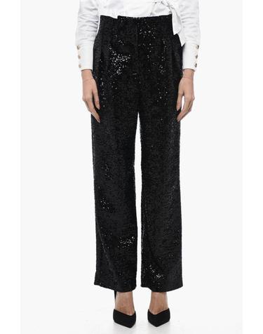 [해외직구] 인더무드포러브 스트레이트 팬츠 CLYDESEQUINPANTS 0001 Black
