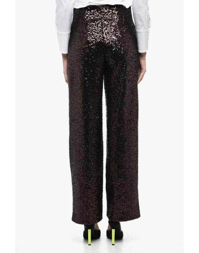인더무드포러브 [해외직구] 인더무드포러브 스트레이트 팬츠 CLYDESEQUINPANTS 0021 Brown 착용컷