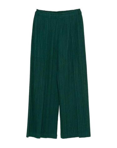 [해외직구] 26SS 플리츠플리즈 스트레이트 팬츠 PP66JF26367 Green