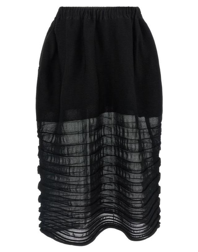 이세이미야케 [해외직구] 25FW 이세이 미야케 스커트 IS327975BM BLACK 착용컷