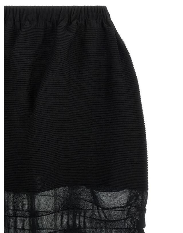 이세이미야케 [해외직구] 25FW 이세이 미야케 스커트 IS327975BM BLACK 착용컷