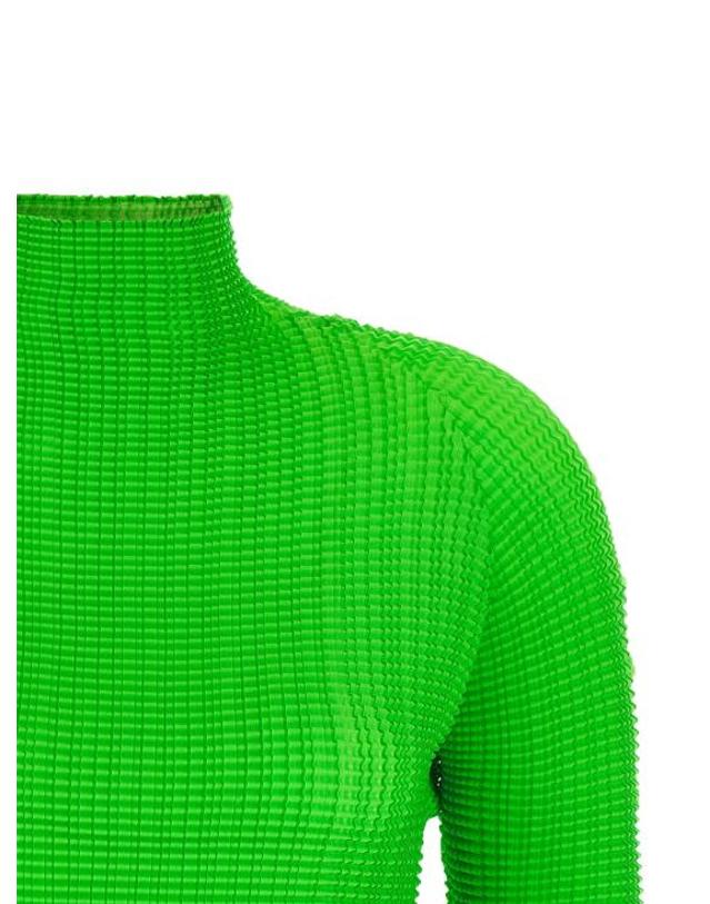 이세이미야케 [해외직구] 26FW 이세이 미야케 블라우스 IS341764BM GREEN 착용컷
