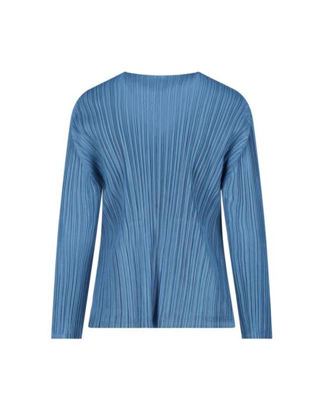 이세이미야케 [해외직구] 26FW 플리츠플리즈 스웨터 PP68JO282 53 CERULEAN BLUE 착용컷