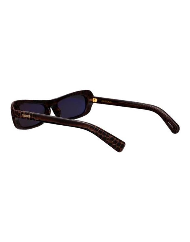 자크뮈스 [해외직구] 25FW 자크뮈스 선글라스 JAC55C12SUN C12 BROWN CROC GOLD BROWN 착용컷