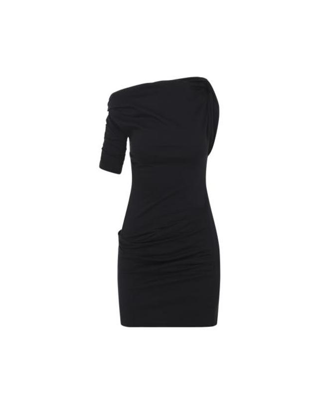 자크뮈스 [해외직구] 26SS 자크뮈스 드라페아도 미니 드레스 DRW00143AJ00260 990 BLACK 착용컷