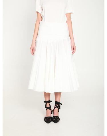 [해외직구] 26SS 자크뮈스 롱 스커트 SKW00660A WHITE