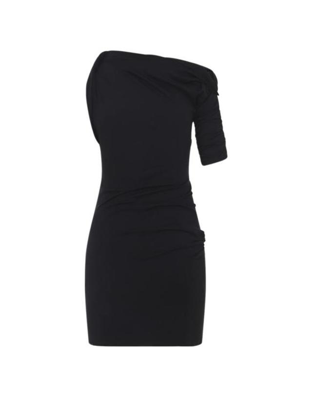 자크뮈스 [해외직구] 26SS 자크뮈스 드라페아도 미니 드레스 DRW00143 AJ00260990 BLACK 착용컷