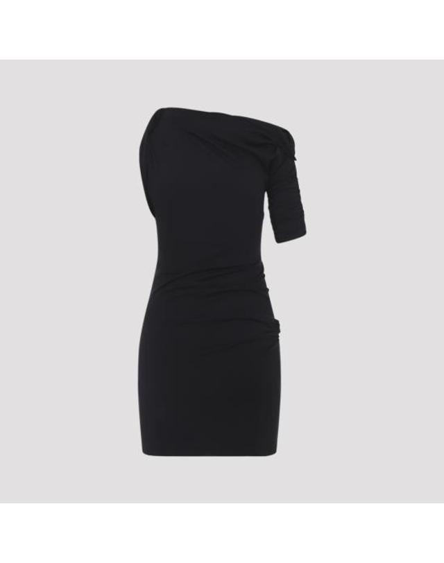 자크뮈스 [해외직구] 26SS 자크뮈스 드라페아도 미니 드레스 DRW00143AJ00260 990 BLACK 착용컷