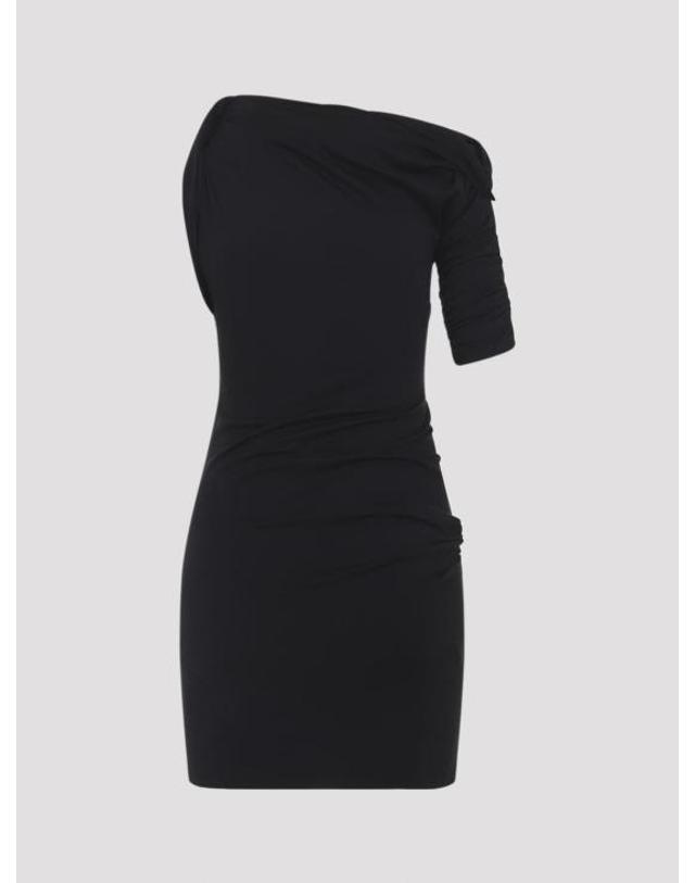 자크뮈스 [해외직구] 26SS 자크뮈스 드라페아도 미니 드레스 DRW00143AJ00260990 BLACK 착용컷