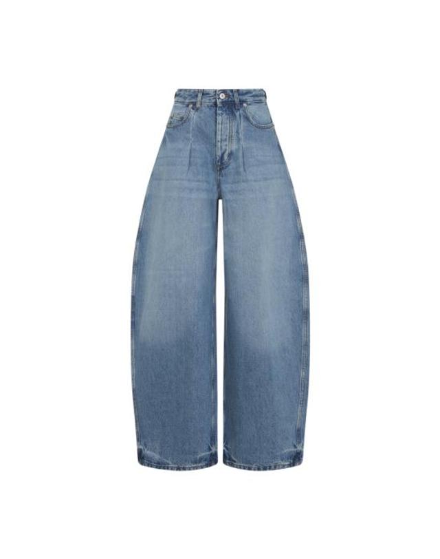 자크뮈스 [해외직구] 26FW 자크뮈스 더 오발로 드 님 데님 팬츠 PAW00609AD00038 33C BLUE TABAC 착용컷