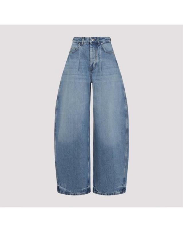 자크뮈스 [해외직구] 26FW 자크뮈스 더 오발로 드 님 데님 팬츠 PAW00609AD00038 33C BLUE TABAC 착용컷