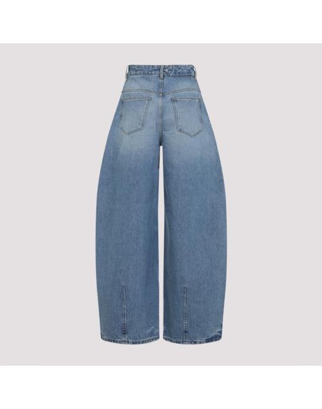 자크뮈스 [해외직구] 26FW 자크뮈스 더 오발로 드 님 데님 팬츠 PAW00609AD00038 33C BLUE TABAC 착용컷