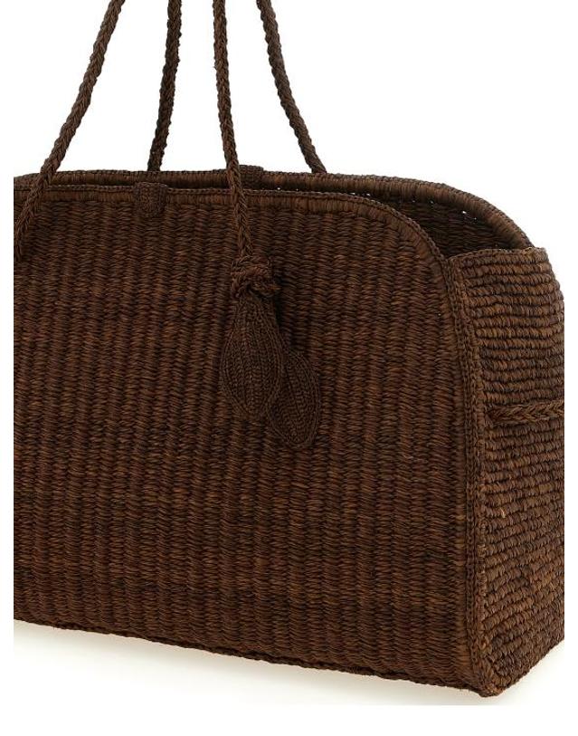 자크뮈스 [해외직구] 26SS 자크뮈스 토트백 JA337008BM BROWN 착용컷