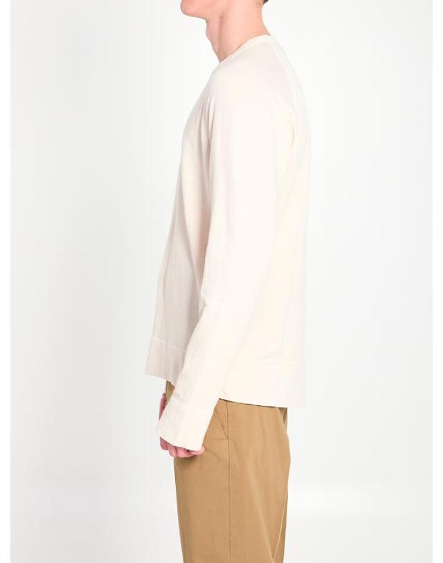 제임스펄스 [해외직구] 26SS 제임스펄스 스웨터 MXA3278 LATTE WHITE 착용컷