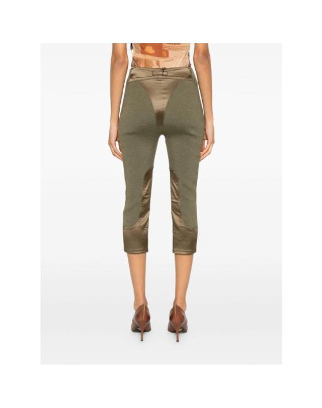 장폴고티에 [해외직구] 26SS 장 폴 고티에 스트레이트 팬츠 TR053 K024 41 GREEN BROWN 착용컷