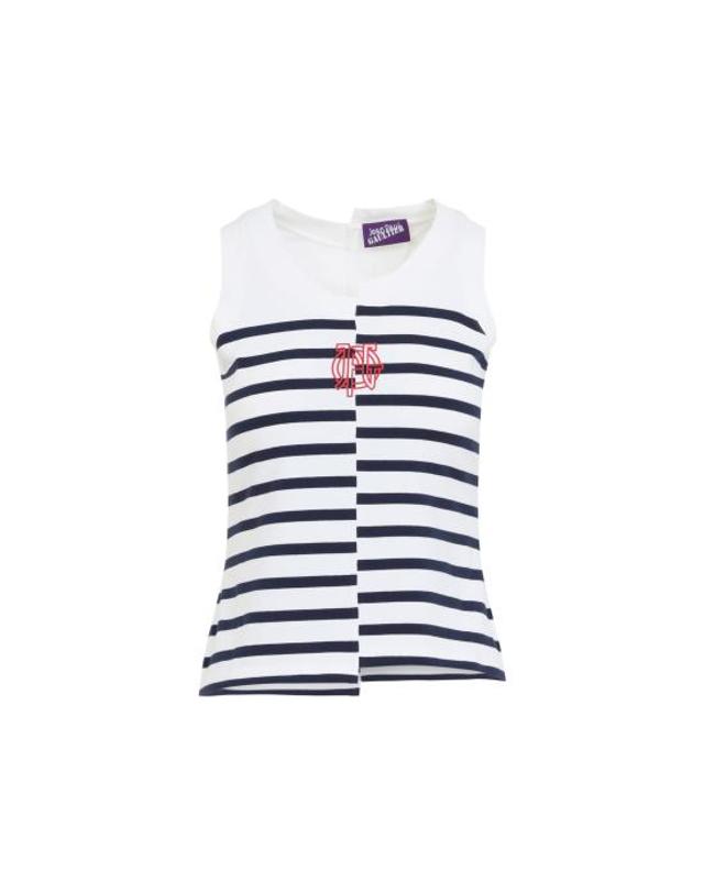 장폴고티에 [해외직구] 26FW 장 폴 고티에 탑 2604WTO475J064 0159 WHITE NAVY 착용컷