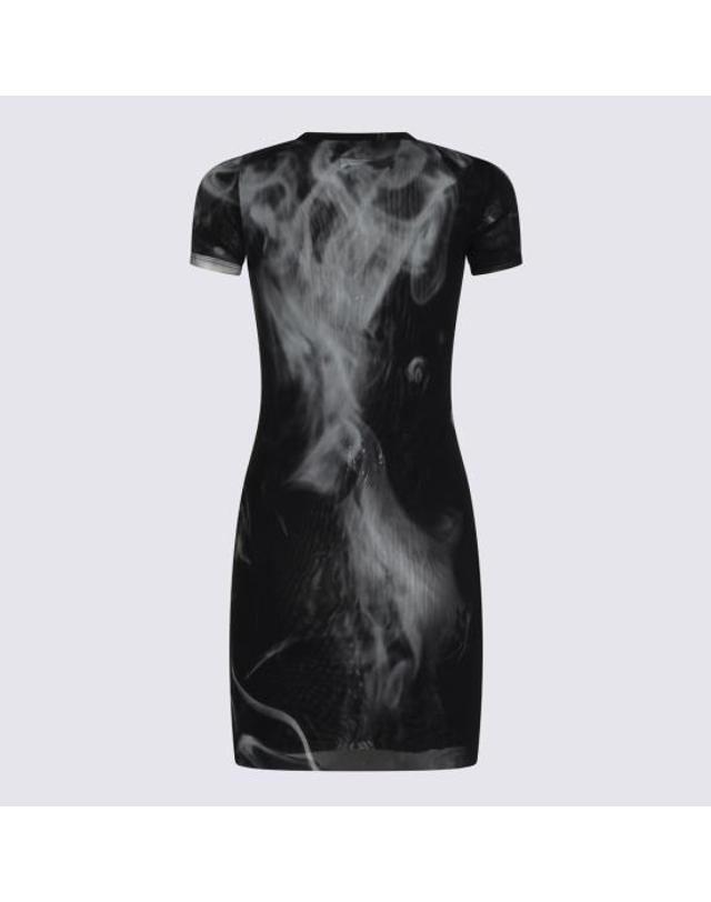 장폴고티에 [해외직구] 26FW 장 폴 고티에 미디 원피스 2604WDR192 M031P000201 BLACK GREY WHITE 착용컷