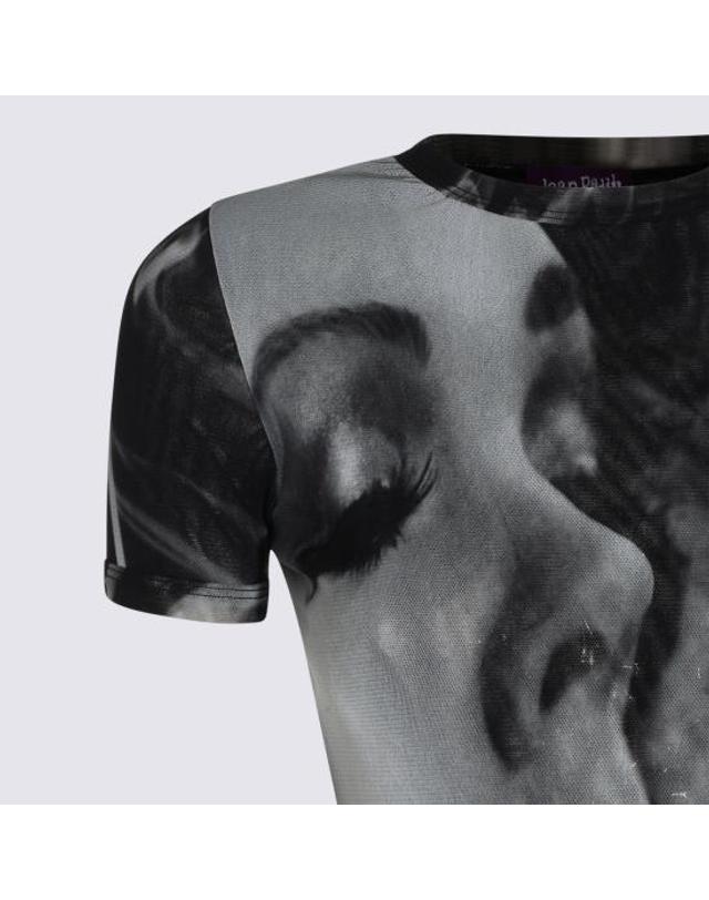 장폴고티에 [해외직구] 26FW 장 폴 고티에 미디 원피스 2604WDR192 M031P000201 BLACK GREY WHITE 착용컷