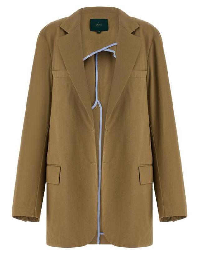 제지아 [해외직구] 제지아 자켓 LDMJD514ATEX44BEIGECOTTON CAMEL 착용컷