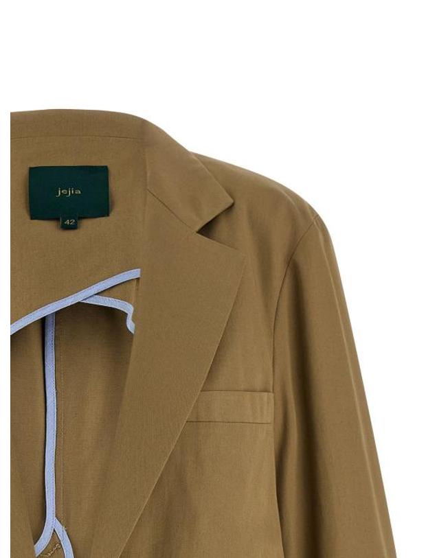 제지아 [해외직구] 제지아 자켓 LDMJD514ATEX44BEIGECOTTON CAMEL 착용컷
