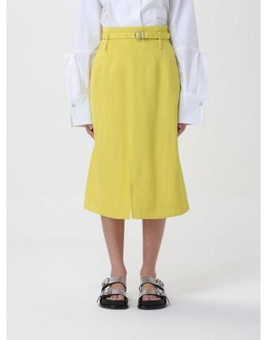 [해외직구] 25FW 질샌더 미디 스커트 J02MA0177J65005 341 Green