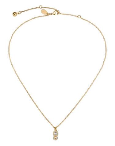 [해외직구] 26SS 지미추 목걸이 팬던트 JC PEARL C PNDNT FTA GOLD WHITE CRYSTAL