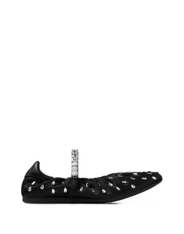 [해외직구] 26FW 지미추 샌들 JADEBALLERINAQEPBLACKCRYSTAL