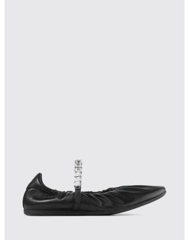 [해외직구] 26FW 지미추 플랫 슈즈 JADEBALLERINAGKEQEA BLACK CRYSTAL