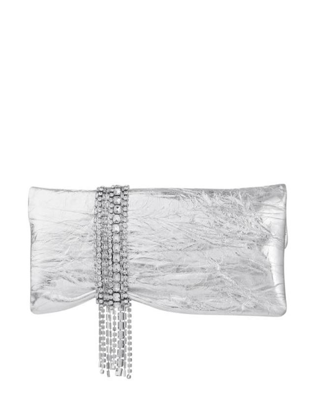 지미추 [해외직구] 26FW 지미추 클러치 파우치 ZANDRABYNSILVERSILVER Metallic 착용컷