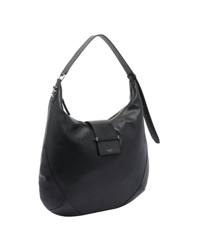 지미추 [해외직구] 26FW 지미추 숄더백 BAR HOBO M BKLBLACK SHINY GOLD Black 착용컷