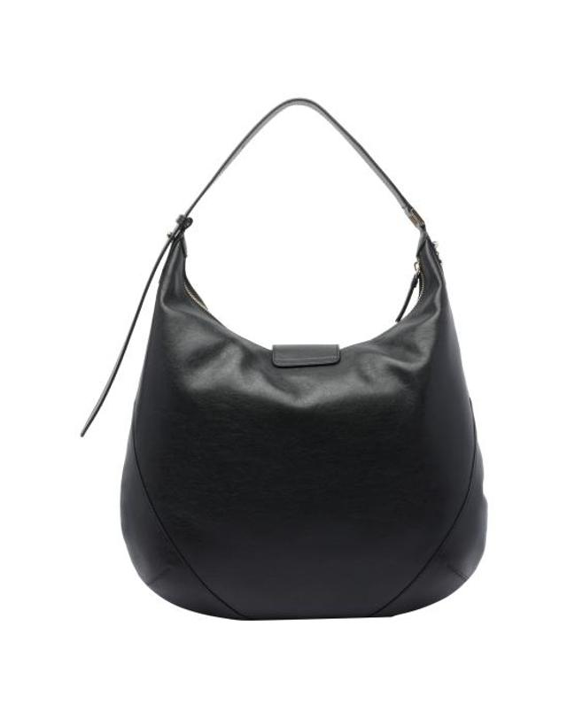 지미추 [해외직구] 26FW 지미추 숄더백 BAR HOBO M BKLBLACK SHINY GOLD Black 착용컷