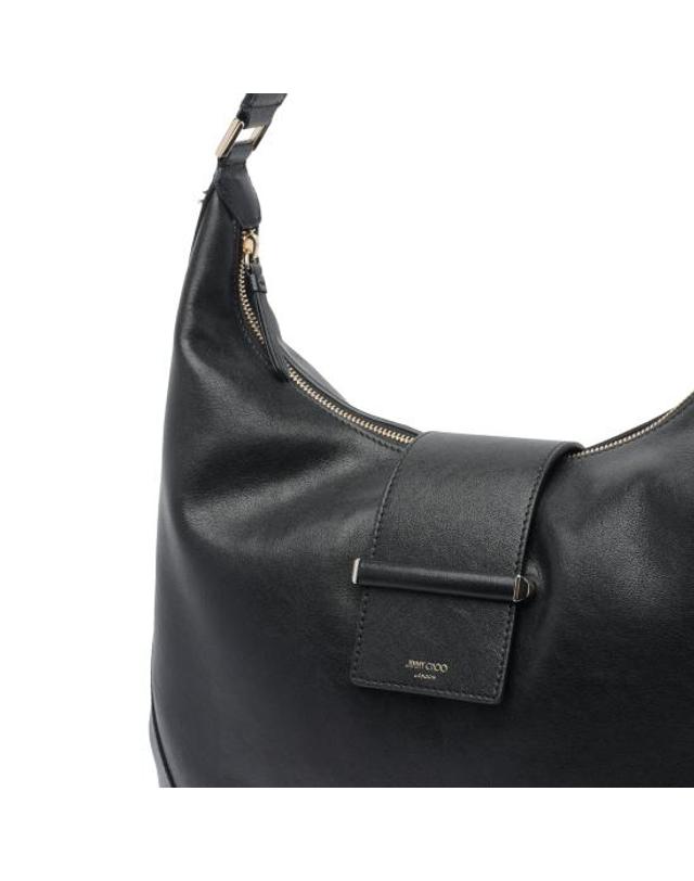 지미추 [해외직구] 26FW 지미추 숄더백 BAR HOBO M BKLBLACK SHINY GOLD Black 착용컷