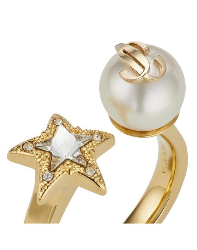 지미추 [해외직구] 26FW 지미추 반지 JC STAR PEARL RING JIQGOLD WHITE CRYSTAL 착용컷