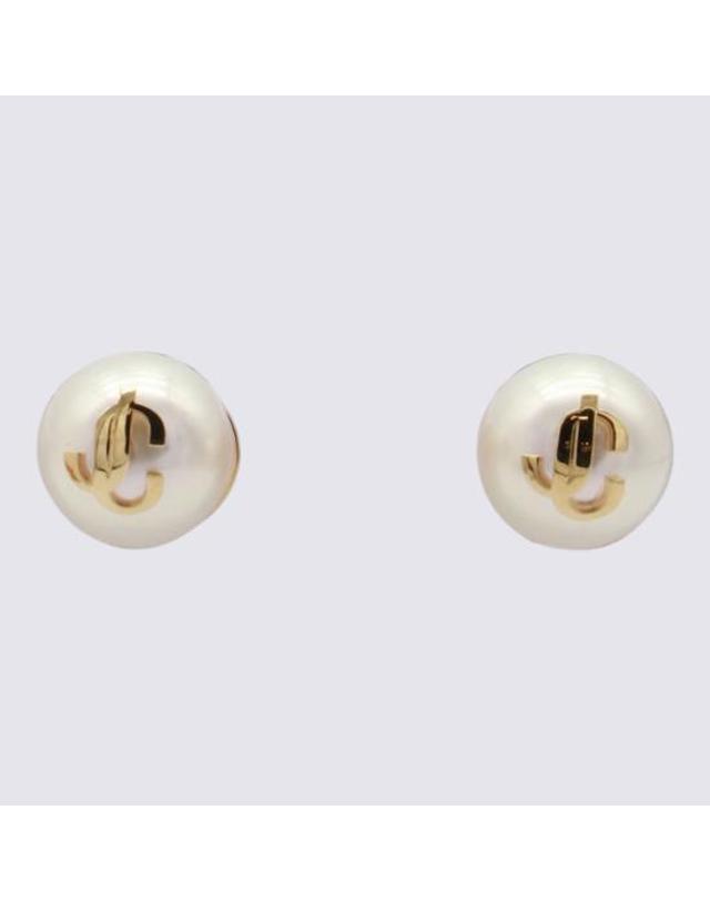 지미추 [해외직구] 26FW 지미추 이어링 JCPEARLSTUDS DXQ0C9456 GOLD WHITE 착용컷