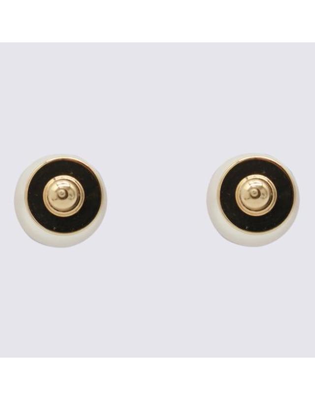 지미추 [해외직구] 26FW 지미추 이어링 JCPEARLSTUDS DXQ0C9456 GOLD WHITE 착용컷