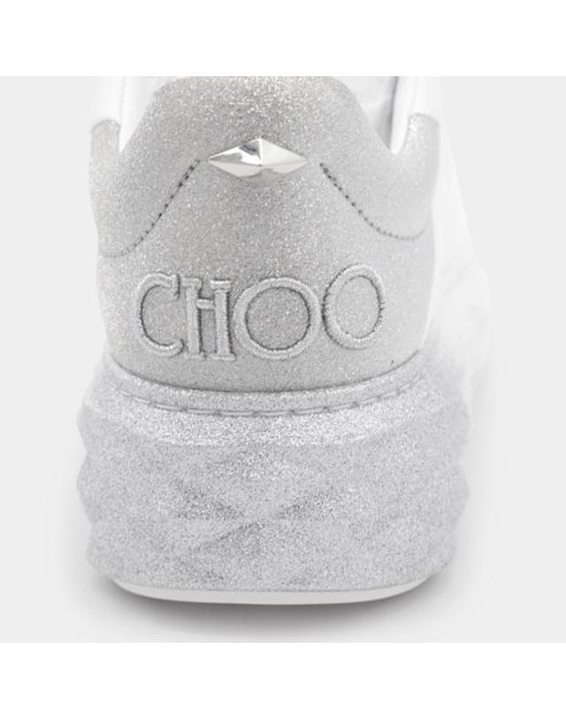 지미추 [해외직구] 26FW 지미추 스니커즈 DIAMONDMAXIFII IVR0C8776 WHITE SILVER 착용컷