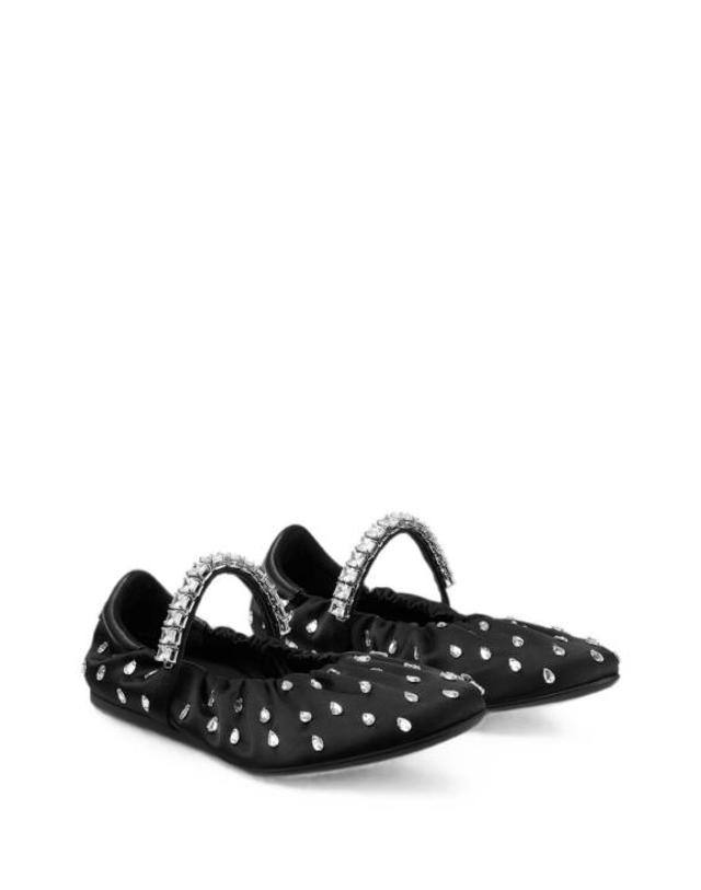 지미추 [해외직구] 26FW 지미추 샌들 JADEBALLERINAQEPBLACKCRYSTAL 착용컷