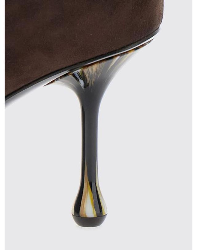 지미추 [해외직구] 26FW 지미추 힐 펌프스 IXIA80JRS CHOCOLATE Brown 착용컷