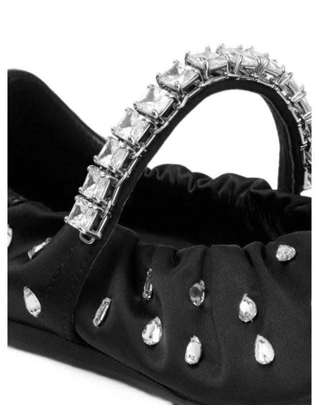 지미추 [해외직구] 26FW 지미추 플랫 슈즈 JADEBALLERINAQEP BLACK CRYSTAL 착용컷