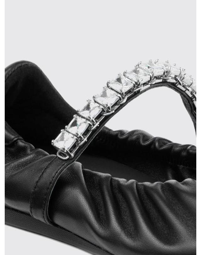 지미추 [해외직구] 26FW 지미추 플랫 슈즈 JADEBALLERINAGKEQEA BLACK CRYSTAL 착용컷