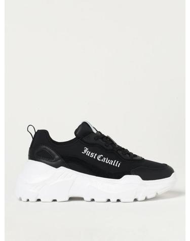 [해외직구] 24FW 저스트까발리 뮬 슬리퍼 77RA3SL1ZPA72 899 Black
