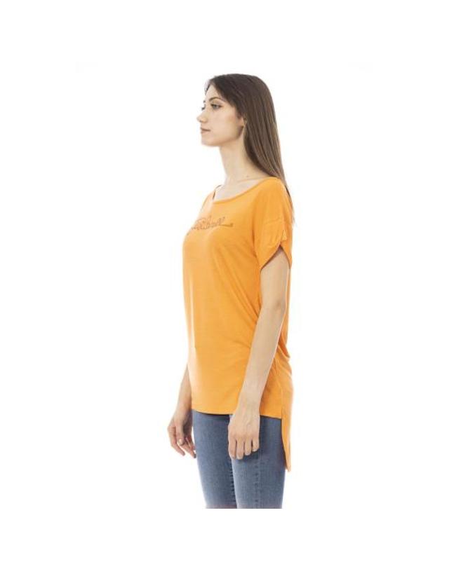 저스트 카발리 [해외직구] 24SS 저스트까발리 폴로 티셔츠 JU 24215 ORANGE 착용컷