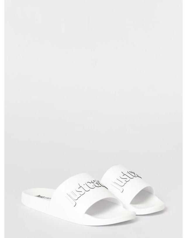 저스트 카발리 [해외직구] 26SS 저스트까발리 힐 펌프스 80RA3SZ1ZSE50 003 White 착용컷