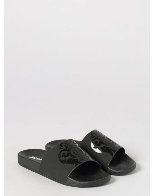 저스트 카발리 [해외직구] 26SS 저스트까발리 뮬 슬리퍼 80QA3SZ3ZSE54 899 Black 1 착용컷