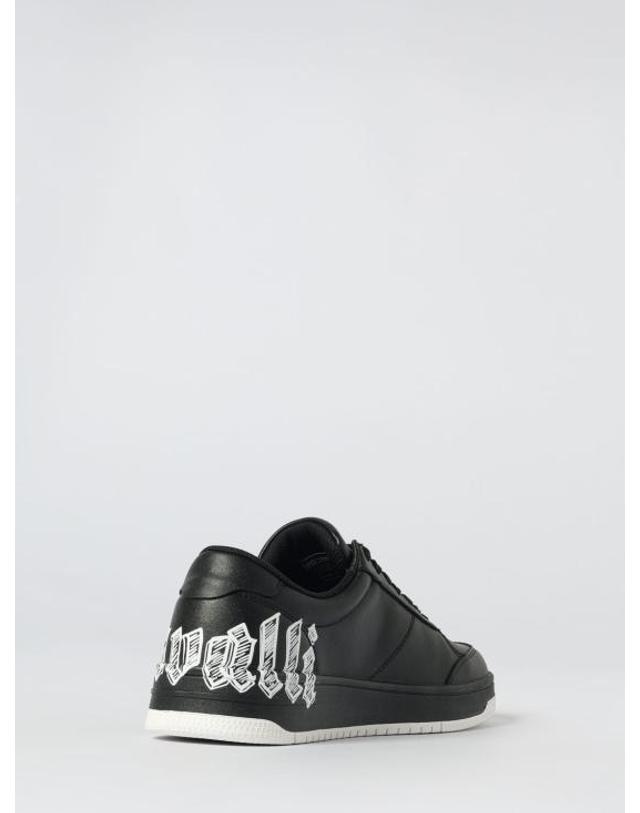 저스트 카발리 [해외직구] 25FW 저스트까발리 뮬 슬리퍼 79QA3SM5ZP397 899 Black 착용컷