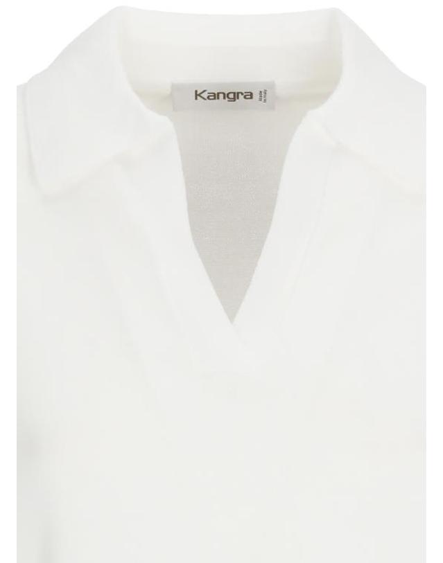 캉그라 [해외직구] 26SS 캉그라 폴로 티셔츠 350126 001 White 착용컷
