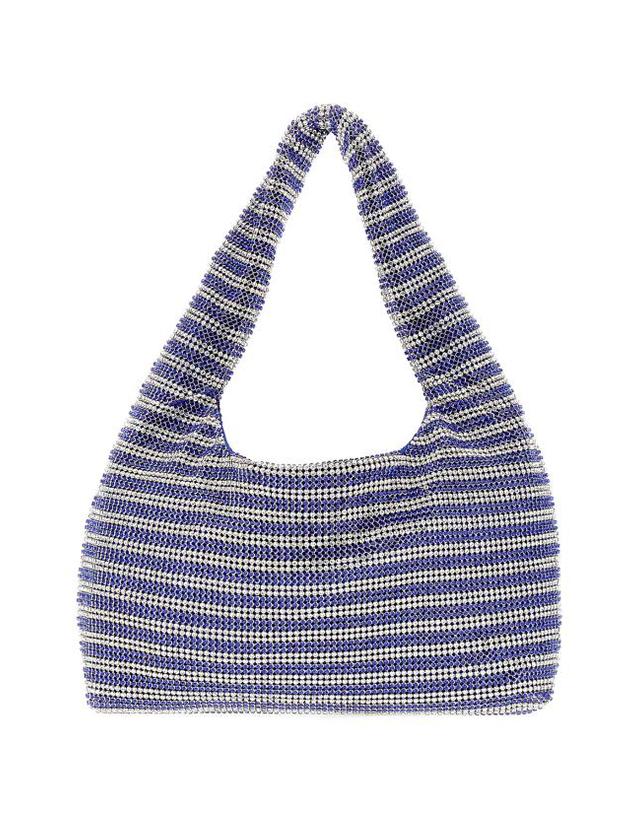 카라 [해외직구] 23FW 카라 숄더백 HB320I4113 COBALT STRIPE 착용컷