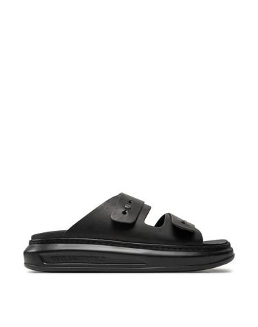 [해외직구] 25SS 칼라거펠트 샌들 KL52504 00X Black Leather Mono NERO