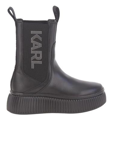 [해외직구] 23FW 칼라거펠트 부츠 Kl42360 00X Black Lthr Mono NERO